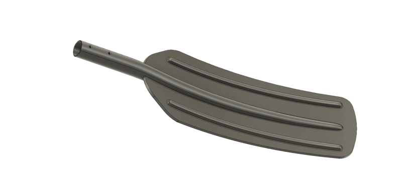 A real paddle blade for a rowing boat for 3d print cnc 