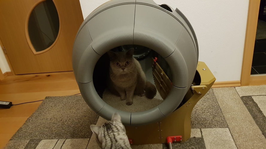 Self cleaning cat toilett / Cat litter box 3D Print 270489
