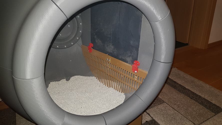 3D Printed Self cleaning cat toilett Cat litter box by Thomas