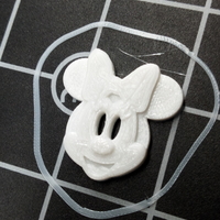 Small Bouton tête de Minnie 3D Printing 270536