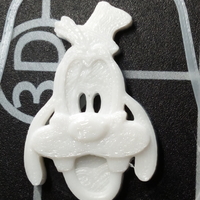 Small Bouton tête de Dingo 3D Printing 270537