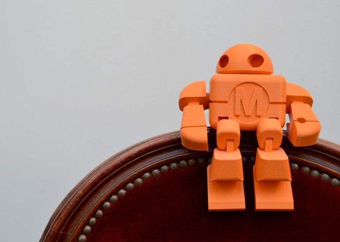 BIG Maker Faire Robot Action Figure 3D Print 2706