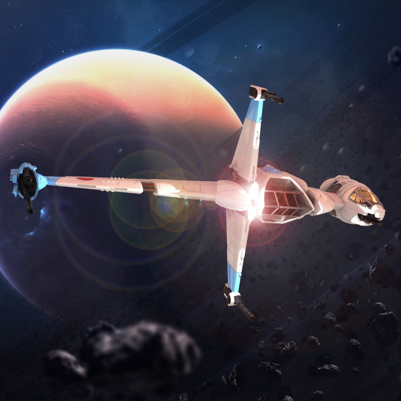 STAR WARS B-WING – DETAILED & PRINTABLE – WITH INSTRUCTIONS
