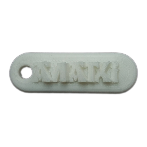 AMATXI Personalized keychain embossed letters 3D Print 270767