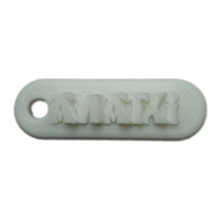 AMATXI Personalized keychain embossed letters - Thumbnail 2