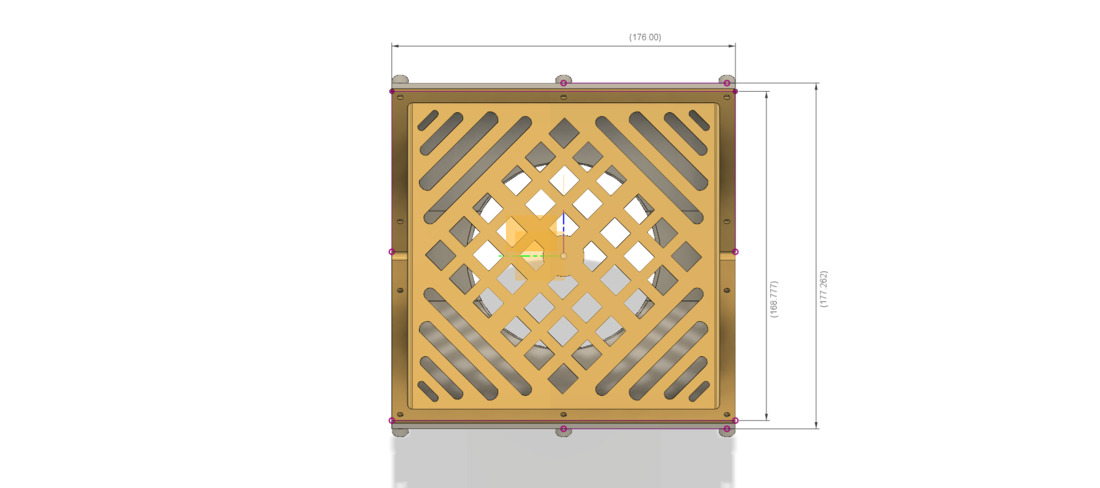 Rainwater roof Parapet Drain w Grade L Grating  trap 3D Print 270796
