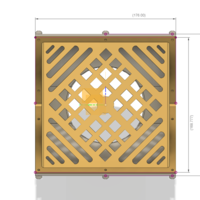 Rainwater roof Parapet Drain w Grade L Grating  trap - Thumbnail 3