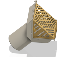 Rainwater roof Parapet Drain w Grade L Grating  trap - Thumbnail 5
