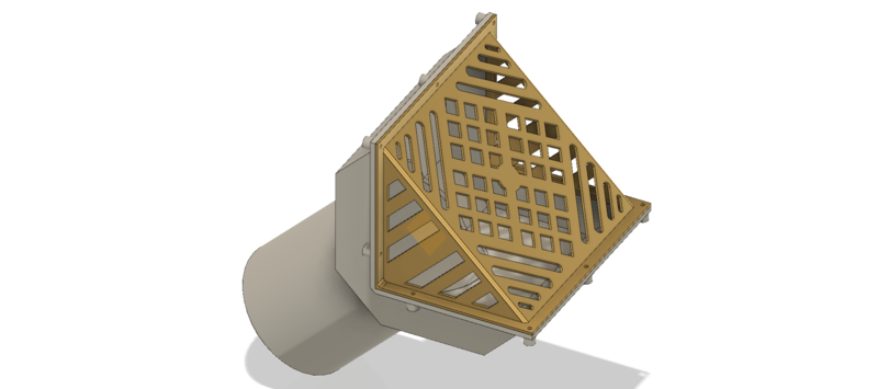 Rainwater roof Parapet Drain w Grade L Grating  trap