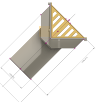 Rainwater roof Parapet Drain w Grade L Grating  trap - Thumbnail 17
