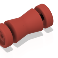 4 inch boat trailer bow roller kit with bells v07 3d print - Thumbnail 7