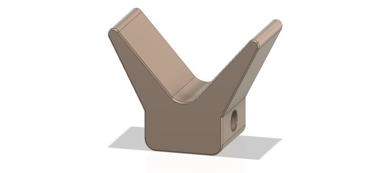 Bow stop yacht roller boat trailer 2 Inch for 3d print cnc 