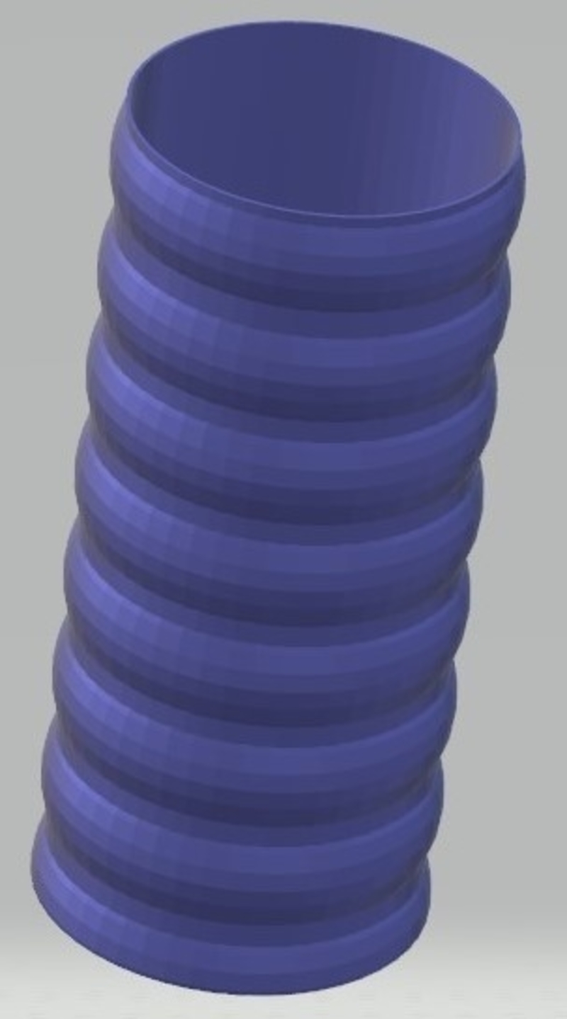Ribbed Vase