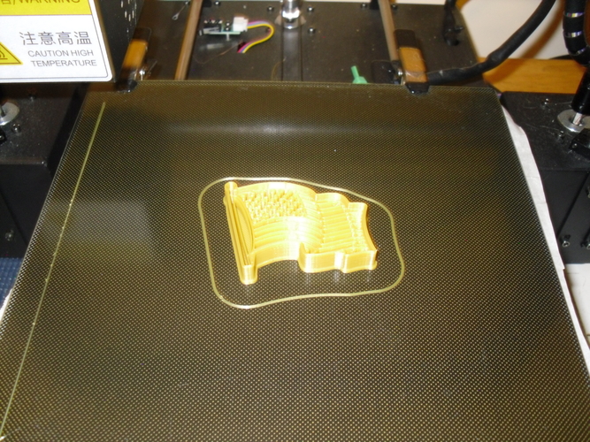 US flag cookie cutter  3D Print 270975
