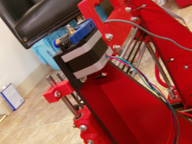 Dual Spring Bowden Extruder added Prusa i3 Rework Mounting Block