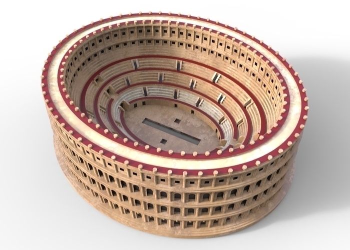 Amphitheatre of El Jem 238 AD (Tunisian Colosseum) - Restituion 3D Print 271064