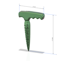 Dibber Digging Hole Tool Garden professional 3d-print and cnc - Thumbnail 5