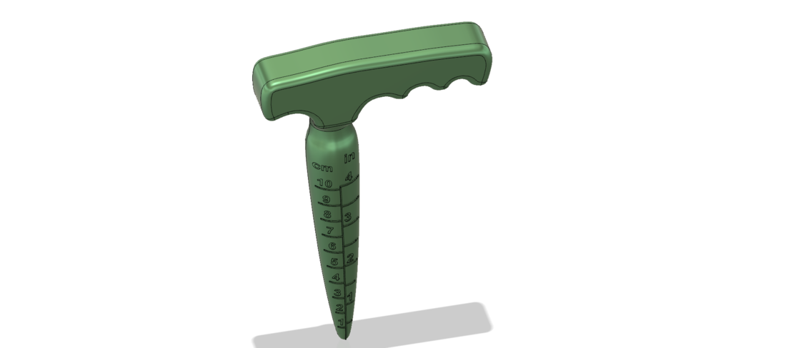 Dibber Digging Hole Tool Garden professional 3d-print and cnc