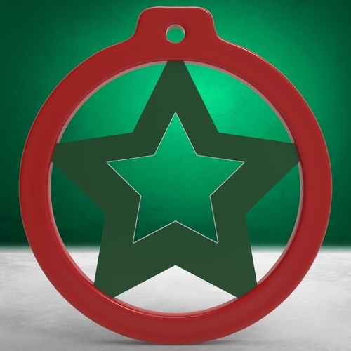 Christmas Ball - Ring with Star