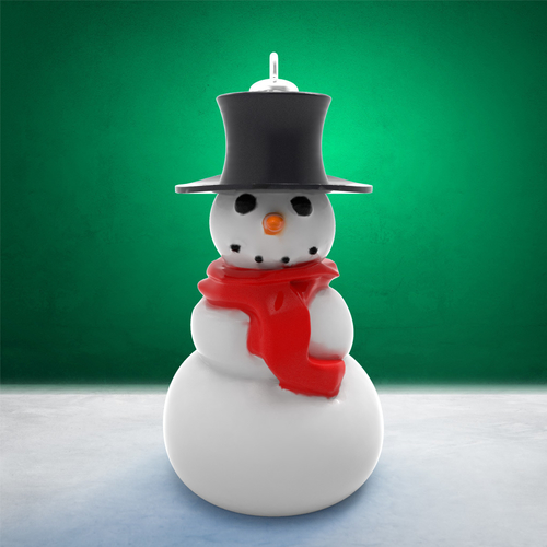 Christmas Ornament - Snowman (2 files) 3D Print 271114