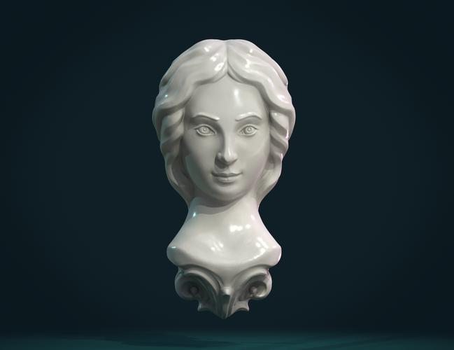 Female Face 3D Print 271157