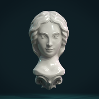 Small Female Face 3D Printing 271157