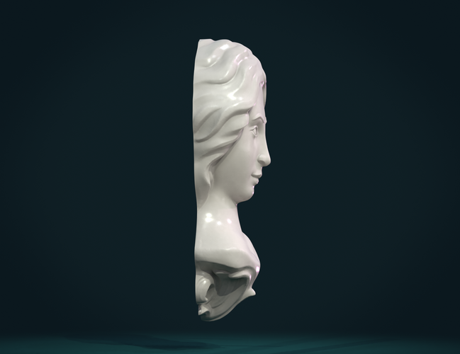 Female Face 3D Print 271159