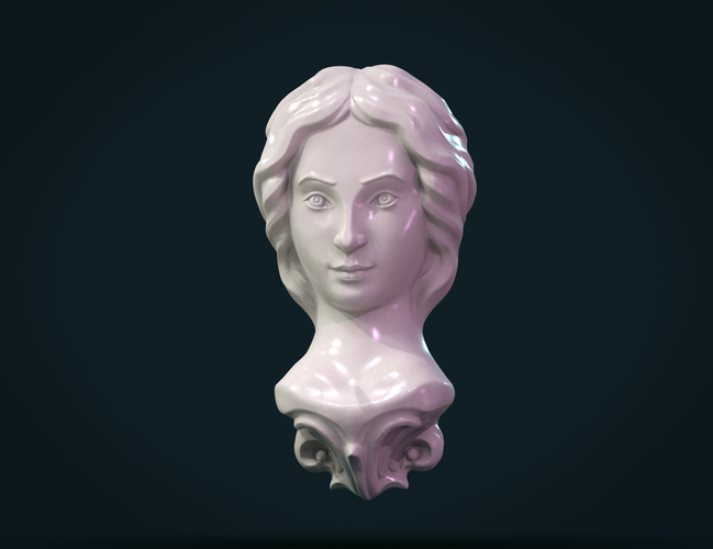 Female Face 3D Print 271160