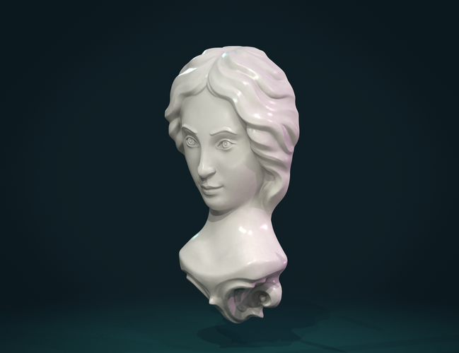 Female Face 3D Print 271161