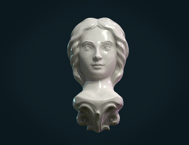 Female Face 3D Print 271162