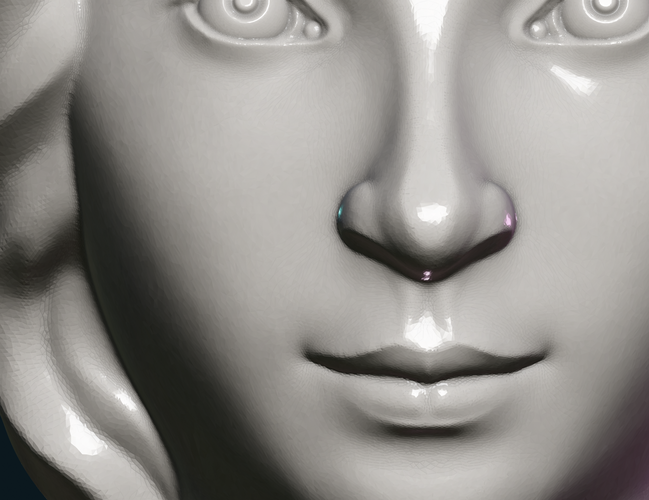 Female Face 3D Print 271167