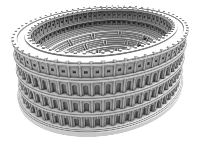 Amphitheatre of El Jem 238 AD (Tunisian Colosseum) - Restituion 3D Print 271235