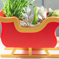 Christmas Sleigh Decor/Planter - Thumbnail 1