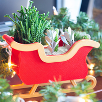 Christmas Sleigh Decor/Planter - Thumbnail 4