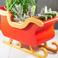 Christmas Sleigh Decor/Planter - Thumbnail 5