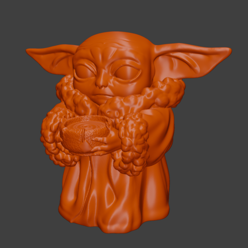 Baby Yoda Santa 3D Print 271259
