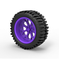 Small Diecast offroad wheel for lifted trucks 3D Printing 271266