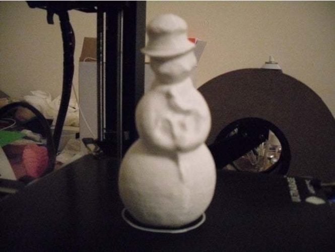 Voronoi or wire effect snowman 3D Print 271273