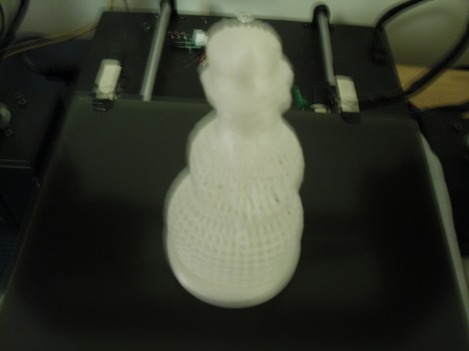 Voronoi or wire effect snowman 3D Print 271276