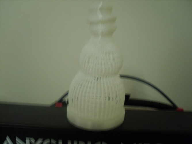 Voronoi or wire effect snowman 3D Print 271277