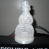 Small Voronoi or wire effect snowman 3D Printing 271278