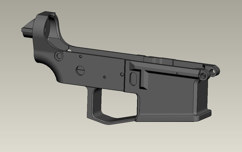 Blank lower for PAAR15 (airsoft ar15 body kit)