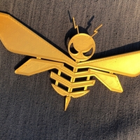 Small Bumblebee B127 Badge 3D Printing 271336