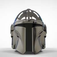 Small The Mandalorian Helmet 3d print model UPDATED 3D Printing 271340