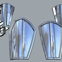 Full Beskar armor from The Mandalorian UPDATED 3D print model - Thumbnail 10