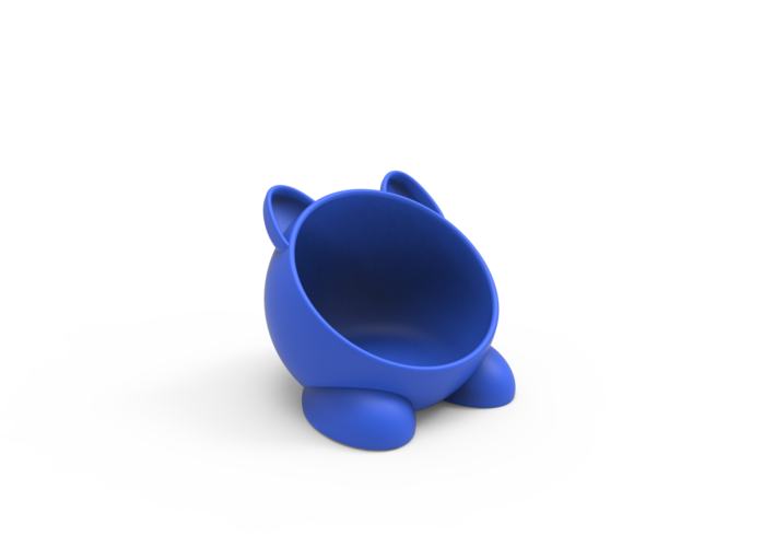Cute Pet Food Bowl Easy to Print 3D Print 271401