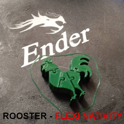 Flexi Rooster - Nativity Collection - Gallo 3D Print 271491