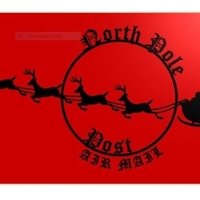 Small Santa Stamp - North Pole Air Mail 3D Printing 271654