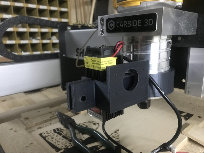 CNC Laser Control Board Mount  3D Print 271707