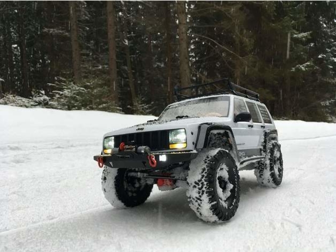 3D Printed Axial JEEP SCX10 II. fenders and interior by Luboš Hort ...